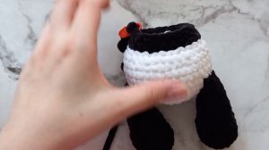 Панда крючком. Мишка-панда крючком.