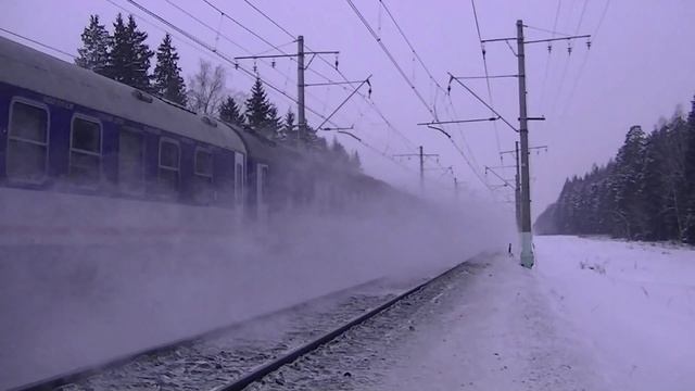 ЧС7-236 с поездом №10 "Polonez" Варшава-Москва смотреть онлайн