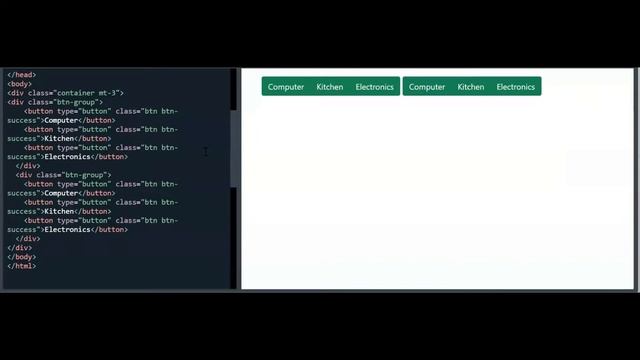wt # 40 | Bootstrap Button Group | смотреть онлайн