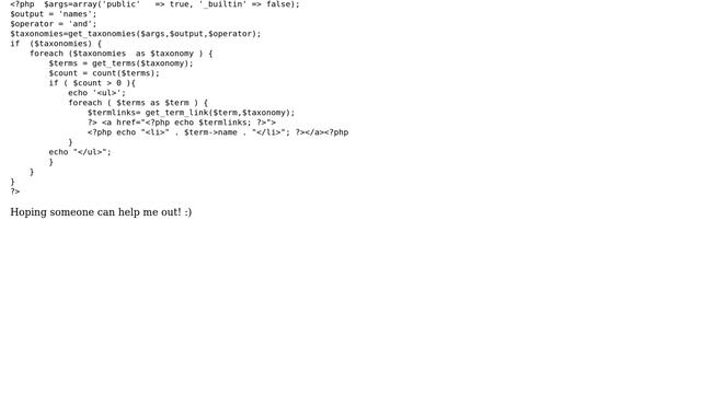 Wordpress: Custom taxonomy term links out of order смотреть онлайн