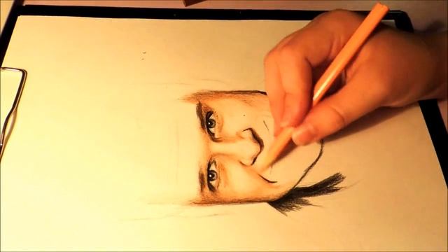 Как нарисовать портрет. Рисуем портрет карандашами. Speed drawing смотреть онлайн