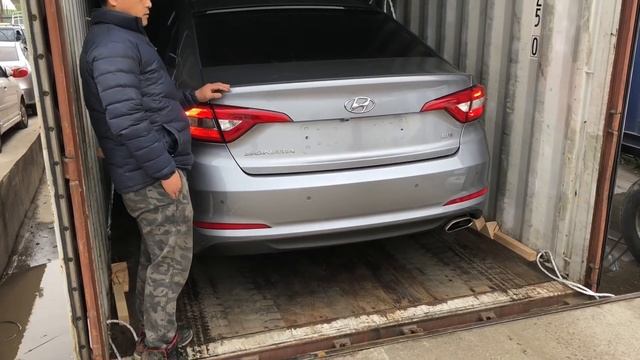 SKOREACAR Погрузка авто в контейнер. Авто из Южной Кореи