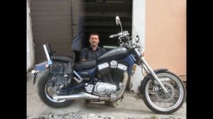 Suzuki Intruder 1400. Звук алюминиевых прямоточных глушителей.  Ti-REX Chopper Sound.