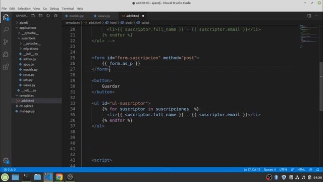 Peticiones Ajax en un Proyecto Django - Javascript Fetch - Parte 1 смотреть онлайн