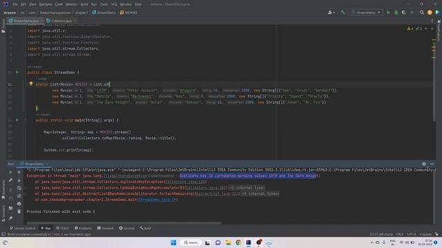 #31 How to collect Stream elements in a HashMap | Collectors.toMap() смотреть онлайн