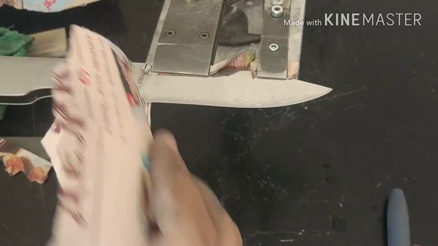 Заточка ножа в линзу, после попытки заточить оселком смотреть онлайн