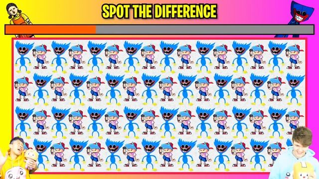 CRAZIEST SPOT THE DIFFERENCE GAMES EVER! (POPPY PLAYTIME CHAPTER 2, SONIC.EXE, BUNZO BUNNY, & MORE! смотреть онлайн