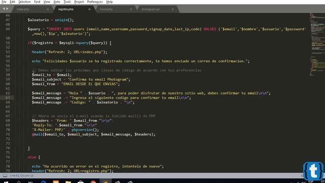 #3 - CONFIRMAR EMAIL (1) - RED SOCIAL INSTAGRAM EN PHP Y MYSQL смотреть онлайн