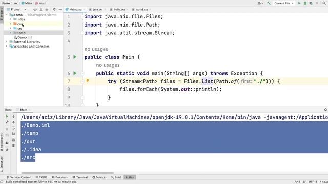 How to List Files and Folders Using Files Class in Java | File Handling смотреть онлайн