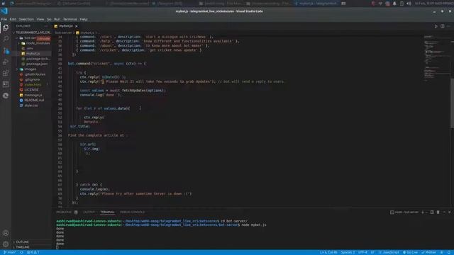 Telegram Bot for Cricket Updates .Crio Weekend Project Simple Web App . смотреть онлайн