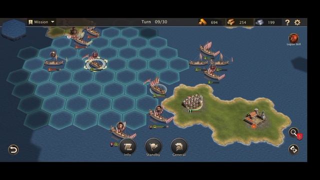 3-2 Battle Of The Aegates Island ( Chapter 3 Punic Wars ) Grand War: Rome Strategy Games