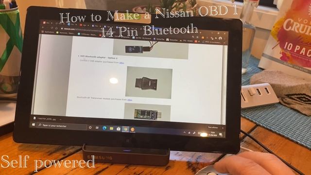 Make a Nissan OBD1 14 pin Bluetooth and self powered смотреть онлайн