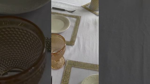 Сервировочные салфетки под приборы, плейсматы для сервировки стола, 2 шт 20х20 и 2 шт 30х30 смотреть онлайн