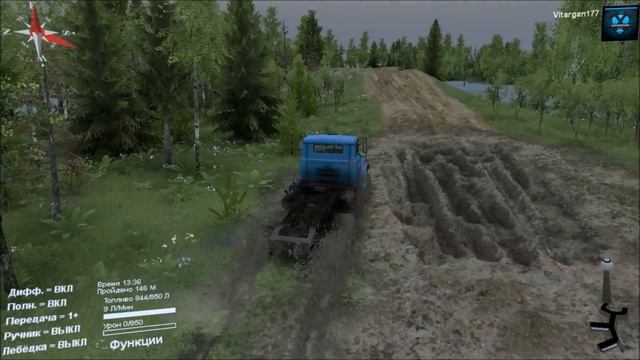 Spin Tires Карта Forest Road смотреть онлайн
