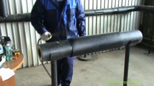 Монтаж стыкового соединения трубопровода в ППУ-изоляции