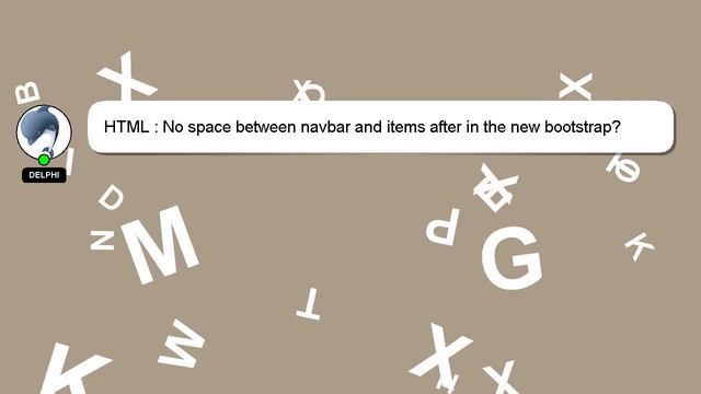 HTML : No space between navbar and items after in the new bootstrap? смотреть онлайн