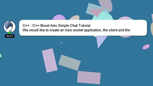 C++ : C++ Boost Asio Simple Chat Tutorial смотреть онлайн