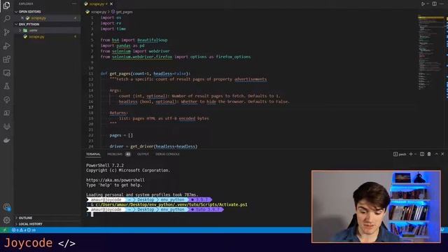VSCode - Configurer un environnement virtuel (Python) смотреть онлайн
