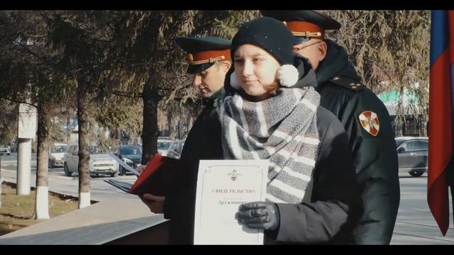 Принятие присяги дружинниками отряда "Кодекс и честь" смотреть онлайн