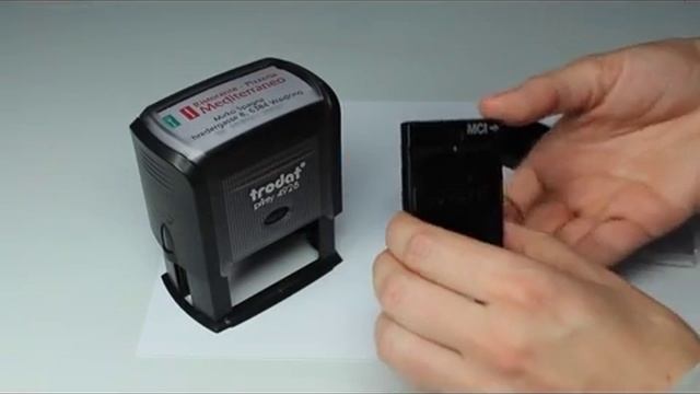 Смена штемпельной подушки Printy (P3) RU смотреть онлайн