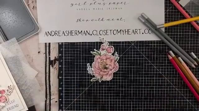 How to make a CTMH Budding Peony Shaker Card using Thin Cuts смотреть онлайн