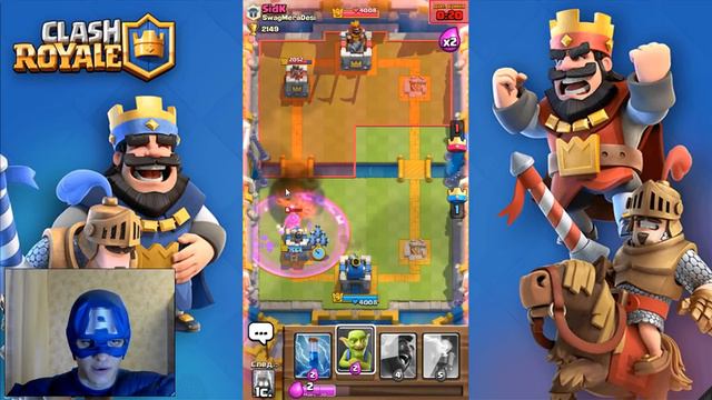 Капитан Америка отметил юбилей в 500 ПОБЕД в Clash Royale смотреть онлайн
