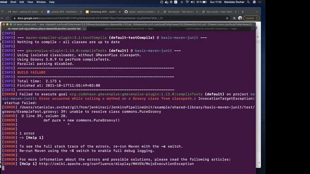 Jenkins СПб - Jenkins Pipeline Unit Testing Framework, Станислав Овчар