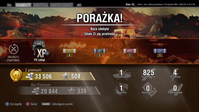 World of Tanks. Live #112. PS4[PL]. Odbiór składaka Jammer oraz gra arta The Equalizer смотреть онлайн