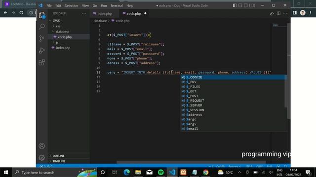 CRUD Functions using PHP MySQL For Beginners Insert Function Tutorials 1 смотреть онлайн