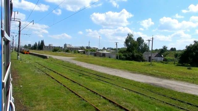 Вид глазами пассажира: Прибытие на станцию Шепетовка-1 смотреть онлайн