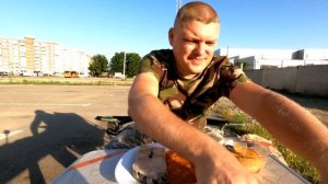 Стейк зубатки на мангале. Просто супер. Grilled Catfish steak.