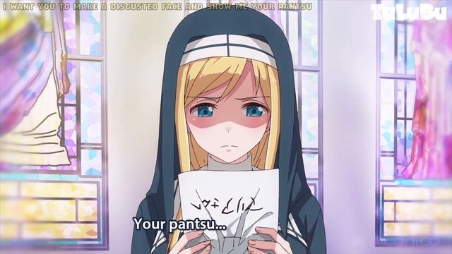A Pure Nun Insults You And Show You Her Pantsu
