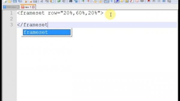 HTML Frame website tutorial