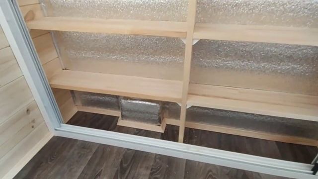 Отделка балкона вагонкой ШТИЛЬ(сосна). смотреть онлайн