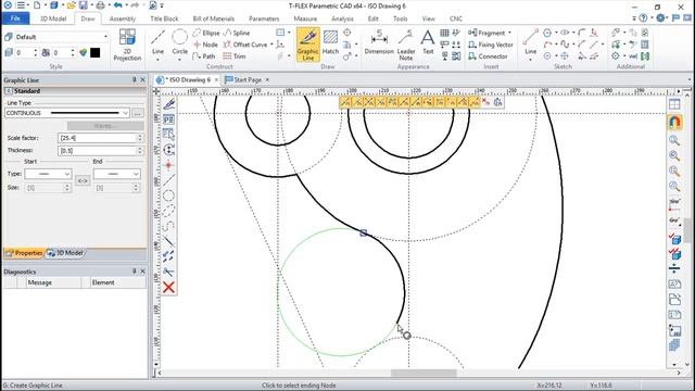 T-Flex CAD 15 2D - Exercise 66 смотреть онлайн