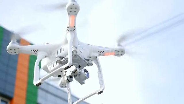 Aerial Drone Or Quadrocopter Flying In Air | Stock Footage - Videohive смотреть онлайн