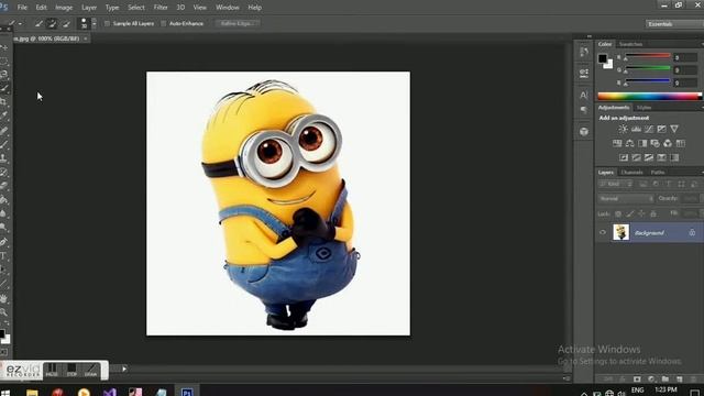 Changing JPEG image to PNG using Photoshop смотреть онлайн