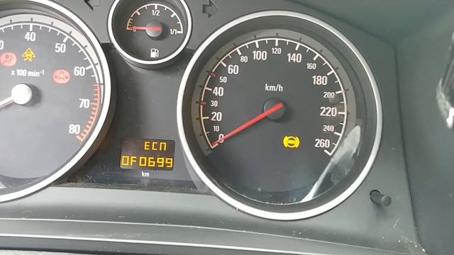 Предупреждение счётчика моточасов Astra H, Zafira B смотреть онлайн