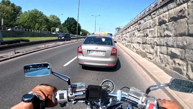 Was Close.  Suzuki Boulevard S83.  Braking...