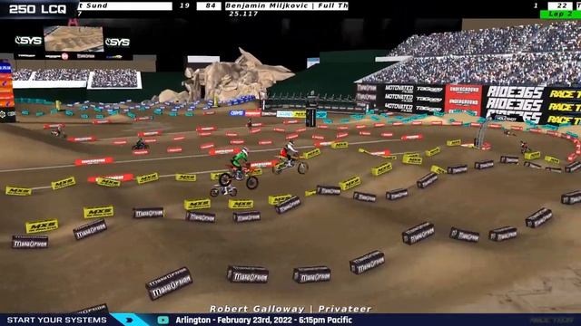 MX Simulator - 2022 MotoOption SX Rd. 6 - Anaheim 3 смотреть онлайн