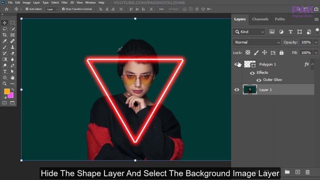How To Create Neon Glow Effect - Photoshop tutorial смотреть онлайн