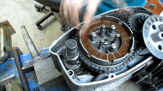 Установка и сборка сцепления JAWA 634 (Ява 634,638) смотреть онлайн
