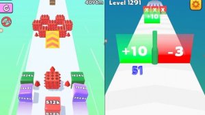 Jelly Run 2048 ( infinity mod ) vs number master run and merge - 2048 Gameplay Walkthrough part #21