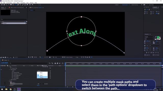 Animate/wrap TEXT along a PATH or any shape - After Effects Tutorial смотреть онлайн
