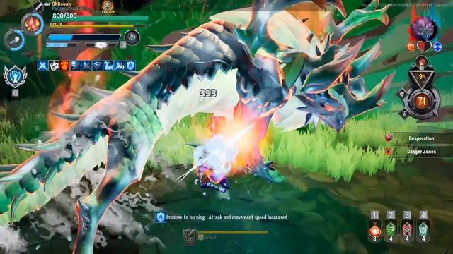 Dauntless - Solo Heroic Blaze Escalation w/ Discipline Sword Build смотреть онлайн