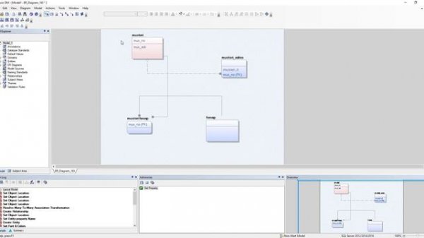 Erwin Data Modeler  Part1 Workspace