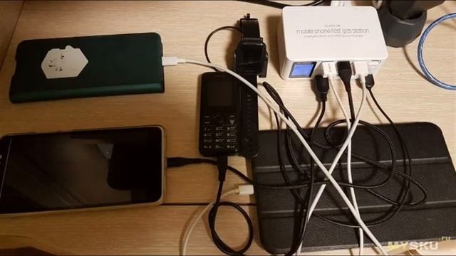 USB 8-портовое зарядное устройство WLX-818D: 3 (QC) + 1 (USB-C PD) + 4 (5V 2.4A) | #Обзор смотреть онлайн