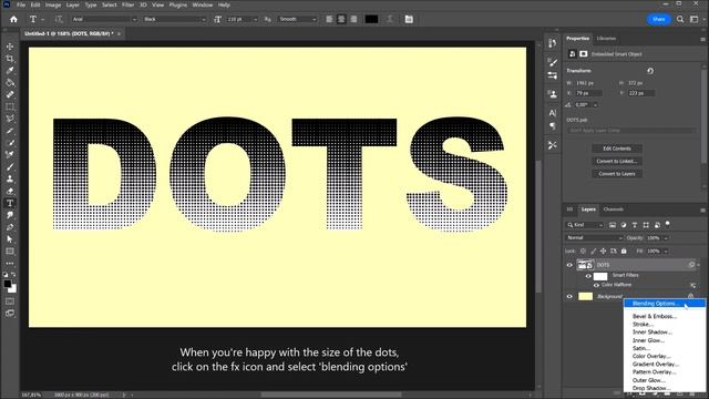 Halftone text effect | Gradient dotted text | PHOTOSHOP TUTORIAL - TEXT EFFECT смотреть онлайн