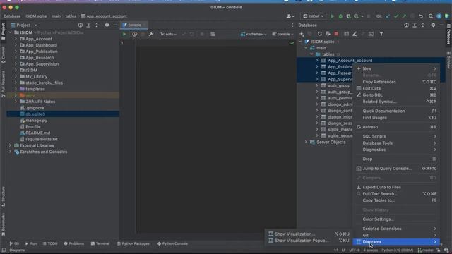 Generate Database Diagram Using PyCharm смотреть онлайн
