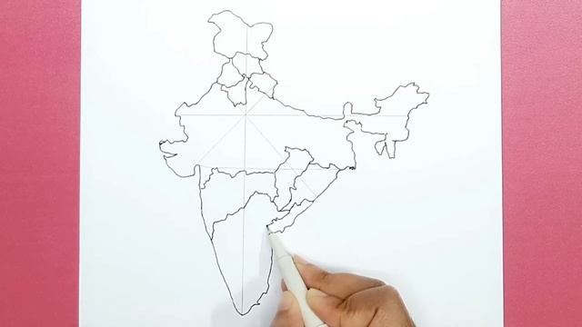 How to draw India map with states | India map drawing easy | India map pointing in English смотреть онлайн